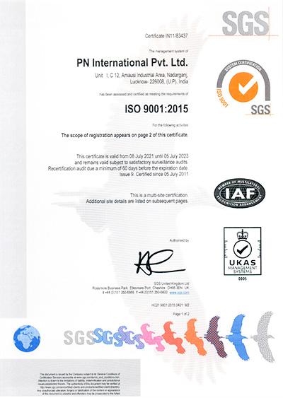 SGS - ISO 9001:2005